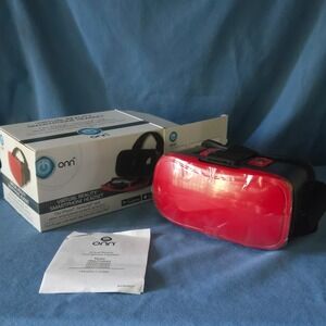 Onn Virtual Reality Smartphone Headset Red Black ONA17VR004 Fit up to 6in screen